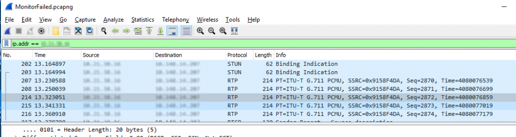 how to use wireshark to get ip on hangouts