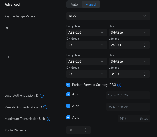 AWS Site to Site VPN and Unifi Dream Machine SE – dmacias . org